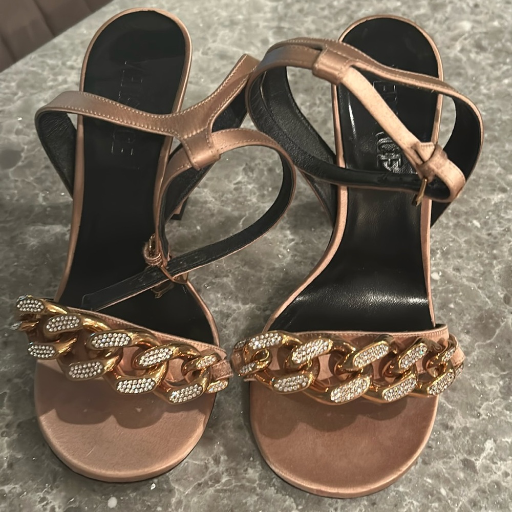 Versace satin heel